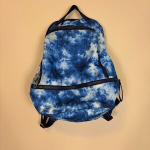 NWOT BACKPACK Boho Floral Blue Green White Gray Multicolor Boho Paisley Print Drawstring Backpack NWOT | eBay main image 4